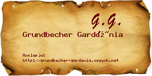 Grundbecher Gardénia névjegykártya