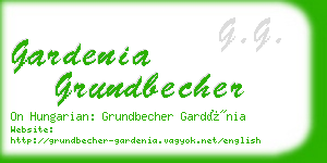 gardenia grundbecher business card